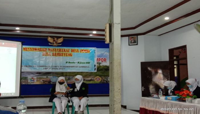 Musyawarah Masyarakat Desa Bejiruyung Bersama KKN Stikes Muhammadiyah Gombong 01