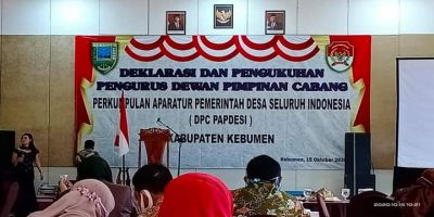 Pelantikan dan Deklarasi Paguyuban Kepala Desa Kabupaten Kebumen WALET MAS